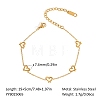 304 Stainless Steel Link Chain Bracelets for Women XX6576-12-1