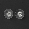 Brass Bullet Clutch Earring Backs X-KK-EC129-NF-2