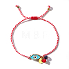 Fashion Adjustable Enamel Evil Eye Link Bracelets IX5964-1