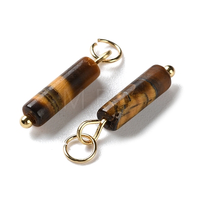 Natural Tiger Eye Pendants STAS-C120-01G-04-1