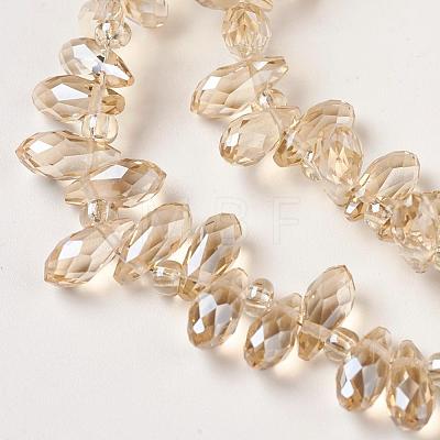 Electroplate Glass Beads Strands EGLA-L009-FR07-1