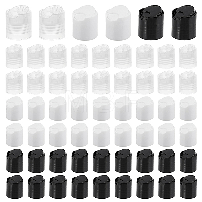 81Pcs 3 Colors Plastic Press Cap DIY-GO0003-41-1