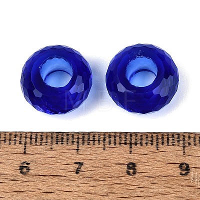 Transparent Glass European Beads GPDL-Q024-14mm-A03-1