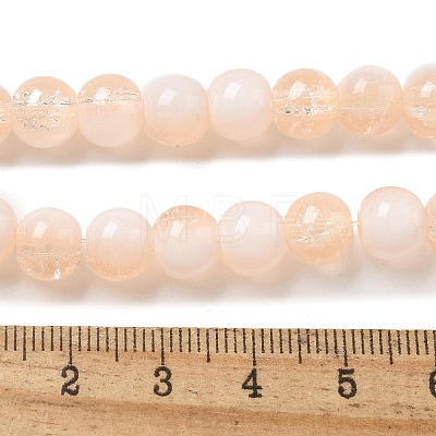 Crackle Glass Beads Strands GLAA-U001-8mm-05-1