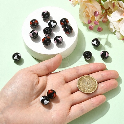 15Pcs 3 Colors Handmade Glass Enamel Beads GLAA-YW0005-87-1