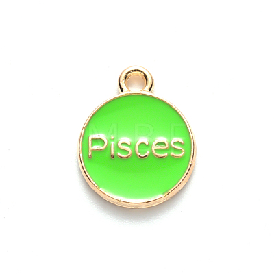 Alloy Enamel Pendants ENAM-S124-01B-06H-1
