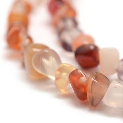 Dyed Natural Carnelian Beads Strands G-F465-22-1