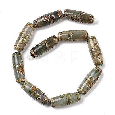Tibetan Style dZi Beads TDZI-E004-10-1