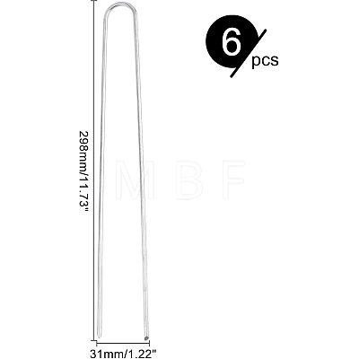 SUPERFINDINGS U-Shaped Iron Landscape Staples FIND-FH0002-40-1