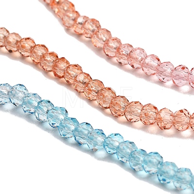 Transparent Painted Glass Beads Strands LS-DGLA-A034-T2mm-A19-1
