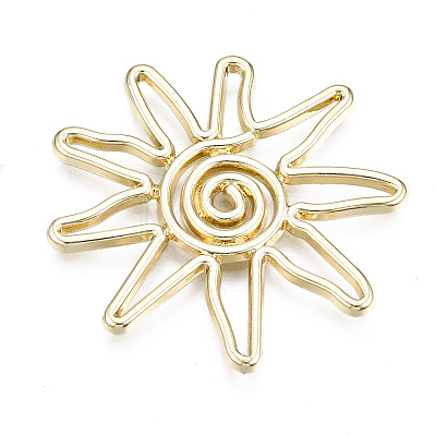 Rack Plating Alloy Pendants PALLOY-T077-75LG-RS-1