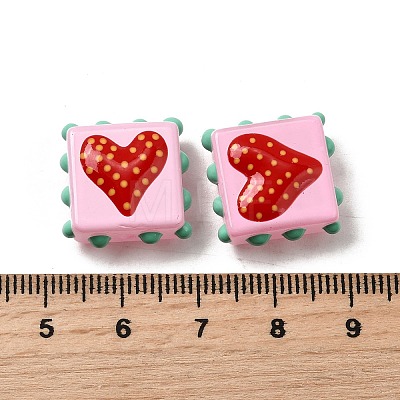 Handmade Lampwork Enamel Beads LAMP-S079-09C-1