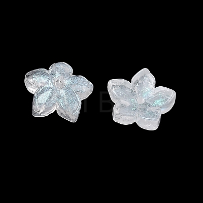 Dyed & Heated Glass Bead Caps GLAA-Z019-02I-1