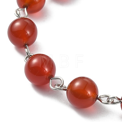 5Pcs 5 Style Natural Mixed Gemstone Rosary Bead Bracelets Set BJEW-TA00330-1