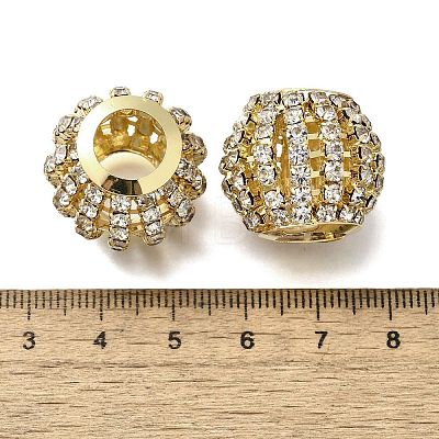 Rhinestone Brass Beads KK-D295-08G-02-1