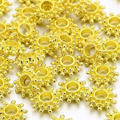 Alloy Spacer Beads X-TIBEB-LFH10384Y-G-FF-1