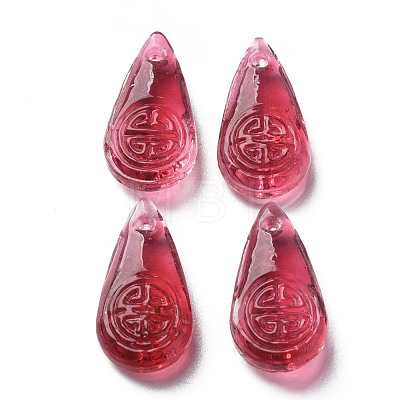 Transparent Handmade Bumpy Lampwork Beads LAMP-T017-13C-1