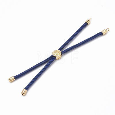 Nylon Twisted Cord Bracelet Making MAK-T003-02G-1