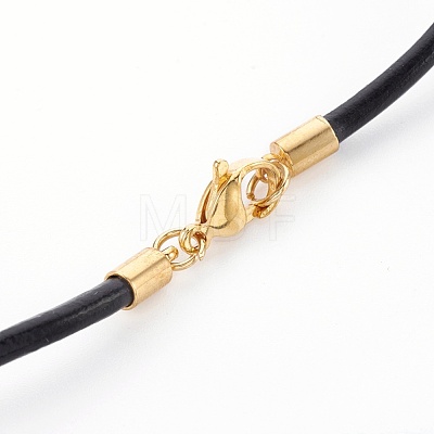Leather Cord Necklace Making MAK-L018-06B-01-1