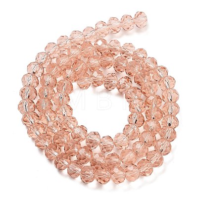 Handmade Imitate Austrian Crystal Faceted Rondelle Glass Beads X-G02YI0N1-1