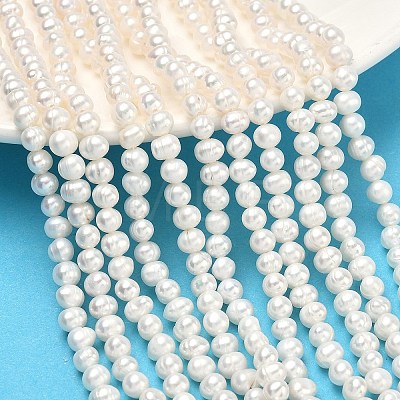 Natural Cultured Freshwater Pearl Beads Strands PEAR-L034-09A-1