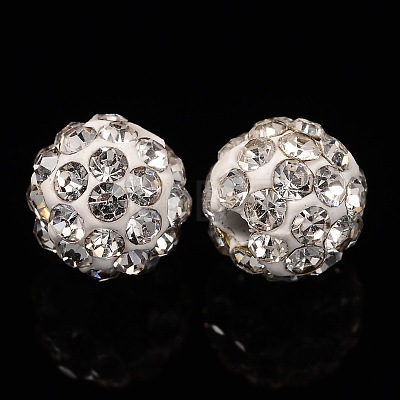 Pave Disco Ball Beads RB-Q195-A6mm-001-1