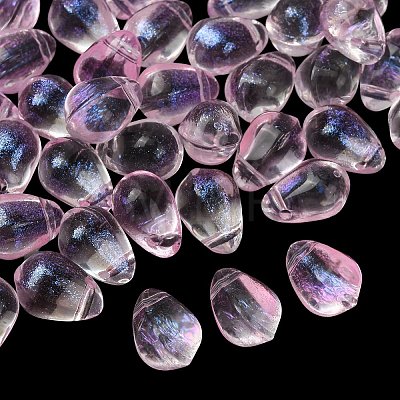 Baking Paint Transparent Glass Pendants GL-CBA5BF9-02B-1