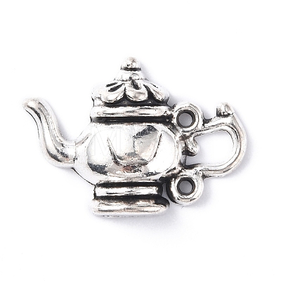 Tea Pot Series Tibetan Style Alloy Pendants TIBEP-E005-01AS-1