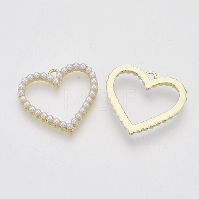 ABS Plastic Imitation Pearl Pendants X-PALLOY-N0149-013-1