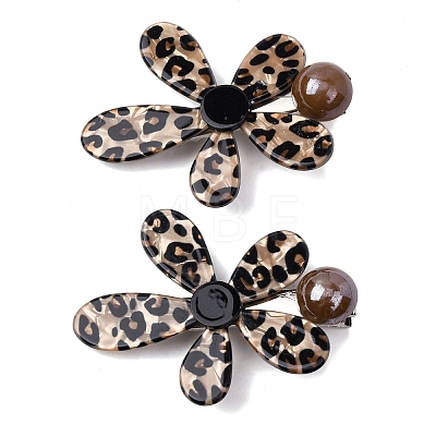 Alloy & Resin Alligator Hair Clips OHAR-B007-08C-1