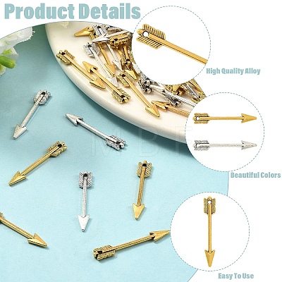 60Pcs 2 Colors Tibetan Style Alloy Pendants FIND-YW0012-97-1