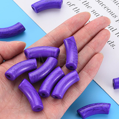 Opaque Crackle Acrylic Beads LS-MACR-S372-001N-004-1