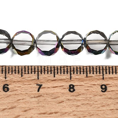 Electroplated Transparent Glass Beads Strands GL-CBA98F0-06A-03-1
