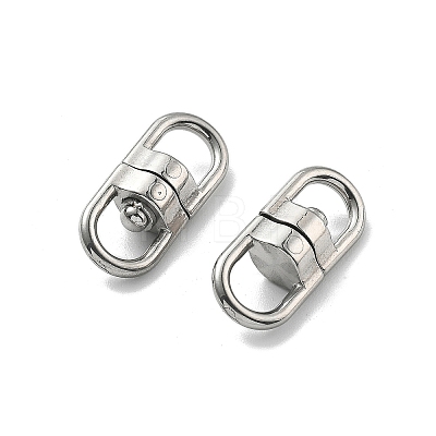 304 Stainless Steel Double Eye Swivel Clasps STAS-B082-07P-1