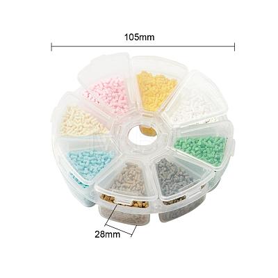 8000Pcs 8 Colors Handmade Polymer Clay Sprinkle Beads CLAY-YW0001-13B-1