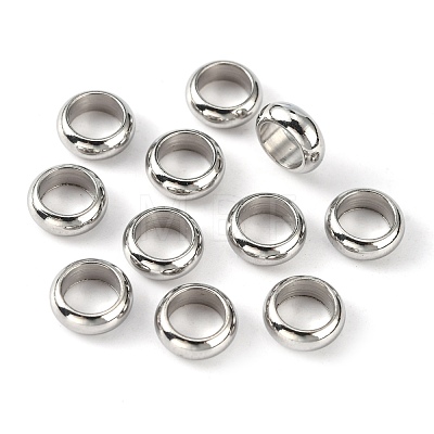 Ring 304 Stainless Steel Spacer Beads STAS-N020-11-8mm-1
