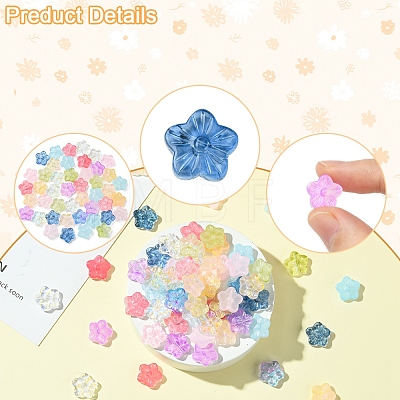 30Pcs Baking Paint Glass Beads GLAA-FS0001-97G-1