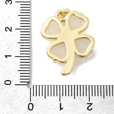 Brass Glass Pendants KK-H529-40G-01-1