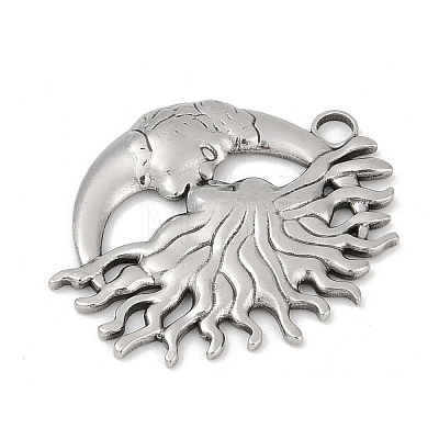 304 Stainless Steel Pendants STAS-D366-01B-P-1