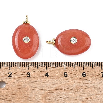 Dyed Natural White Jade Pendants KK-C251-01B-01-1