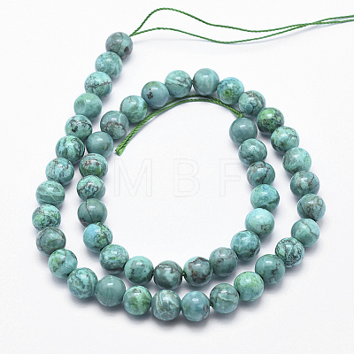 Natural Marble Beads Strands X-G-K211-10mm-A-1