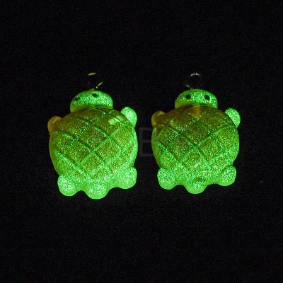 Gradient Color & Luminous Opaque Resin Pendants RESI-S011-01C-1