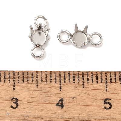 304 Stainless Steel Charms Rhinestone Claw Settings STAS-U025-04A-P-1