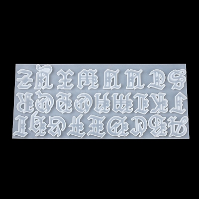 Gothic Style Letter A~Z DIY Silicone Pendant Molds SIMO-H012-04-1