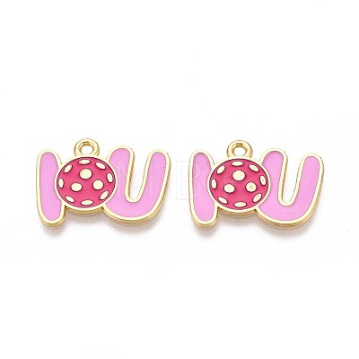 Alloy Enamel Sports Pendants ENAM-T022-74G-1