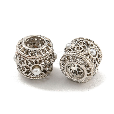 Rack Plating Alloy European Beads FIND-B034-28P-1