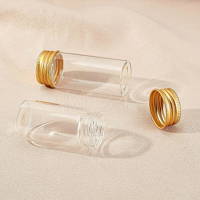 BENECREAT Round Glass Storage Containers for Cosmetic GLAA-BC0001-12A-1