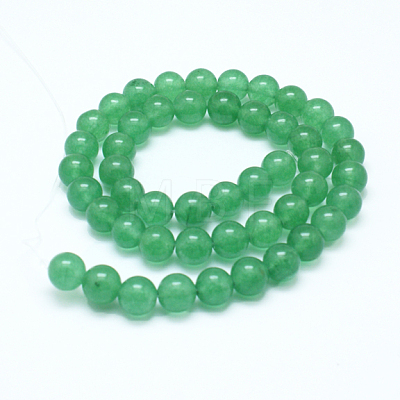 Natural Malaysia Jade Bead Strands G-F342-04-8mm-1