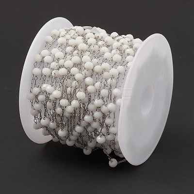 Glass Round Beaded Chains CHS-B003-04B-1