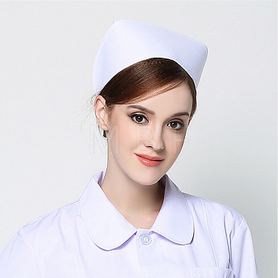 10Pcs Cotton Nurse Hat AJEW-CN0007-43-1